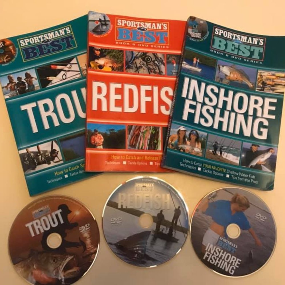 Sportsman’s Best Set of 3 Fishing Books & DVDs
